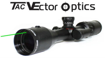 Vector Optics Shockwave 4-12x42E Green Laser Riflescope