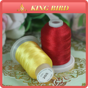 Red Color Royal Polyester 120d Embroidery Thread for Sewing Machines