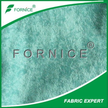 100% polyester microfiber speckled velvet brushed tricot aloba fabric
