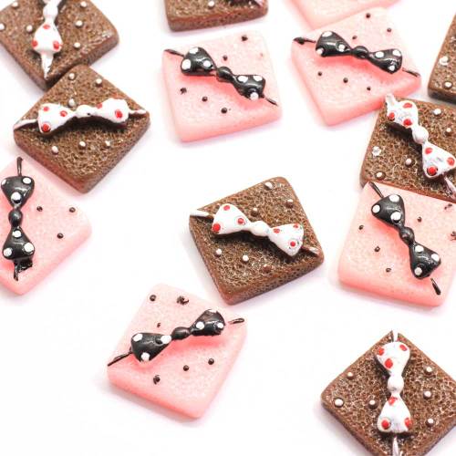 2019 Neue Kawaii Flatback Candy Resin Cabochons - 19 mm süße Schokolade Erdbeer Sweet Dessert Candy Resin Flatback Cabochons