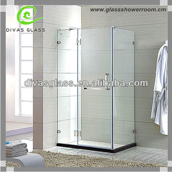 Frameless acrylic waterproof shower cabinets hinge