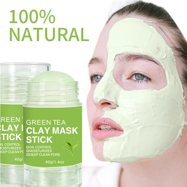 Custom Cleansing Clay Mask 40g Green Tea Clay Mask Stick