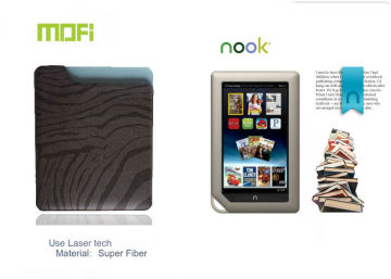 Decorative Smart Tablet Mofi Protective Leather Nook Case Accessories With Laser Logo