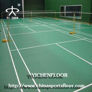 pvc plastic flooring/ badminton floor surface/badminton materials