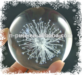 clear crystal ball 3d laser engrave crystal ball