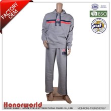 BSCI approved factory uk flag print heather grey pullover sweatshirt / mens fleece hoody with print