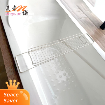 Bathroom non perforated stretch storage rack