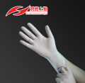 gants jetables en vinyle bleu poudre libre M4.5g