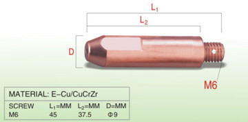 TOKINARC M6x45 Contact Tip