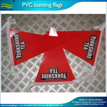 custom PVC triangle string flag