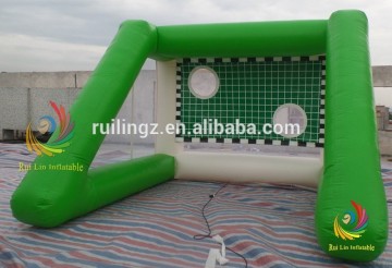 green color mobile inflatable goal sport games