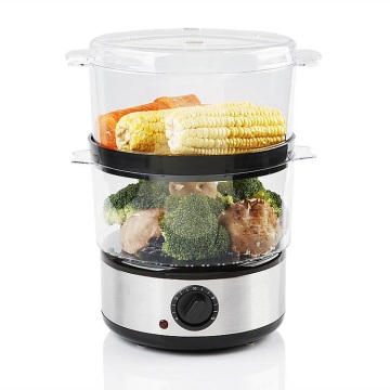 High Quality 3 Layer Cooking Steamer One Hour Time Setting Cooking Steamer Pot Stainless Steel Food Steamer