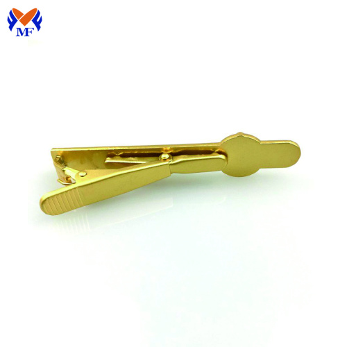 Custom brass hidden tie clip logo