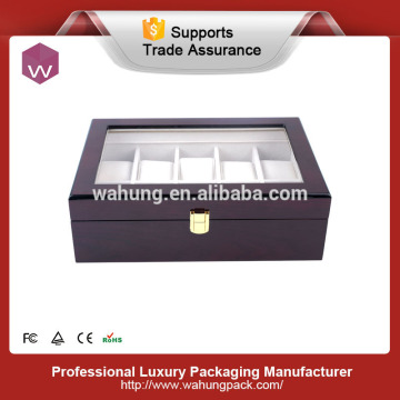 Wholesale Large Wooden Wrist Watch Box/Top MDF Watch Pillow Box