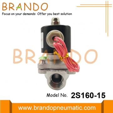 2S160-15 1/2 &quot;injap solenoid keluli tahan karat 2 arah