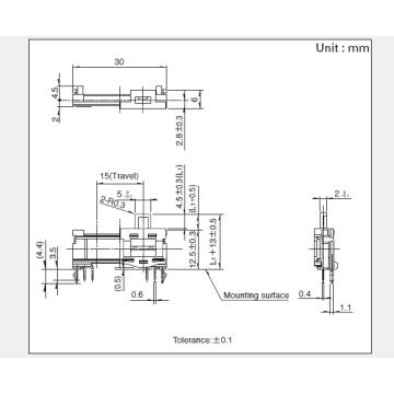 Rs15h series Sliding potentiometer