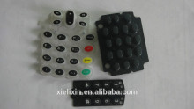 silicone keypad with conductive carbon pills Silk screen printing spray laser etching back-lighted for electronic products