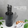 ROUND MARBLE UNIVERSAL KNIFE BLOCK