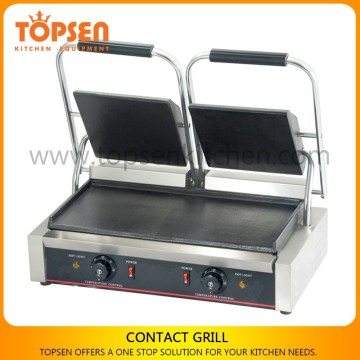 Commercial electric teppanyaki grill, teppanyaki grill table with oil collection pan