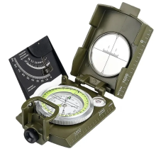 IPX65 Waterproof Compass with Sighting Clinometer for Hiking and Geology Activities