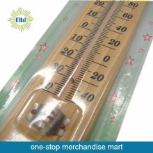 Room wall weather wooden sensitive garden thermometer