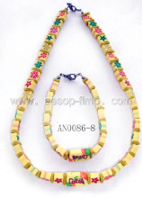 fashion fimo clay jewelry set