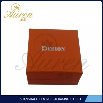 Luxury printed jewelry ring box with foam insert and logo