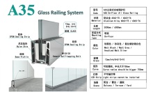 Frameless Aluminum Glass Railing for Deck and Balcony
