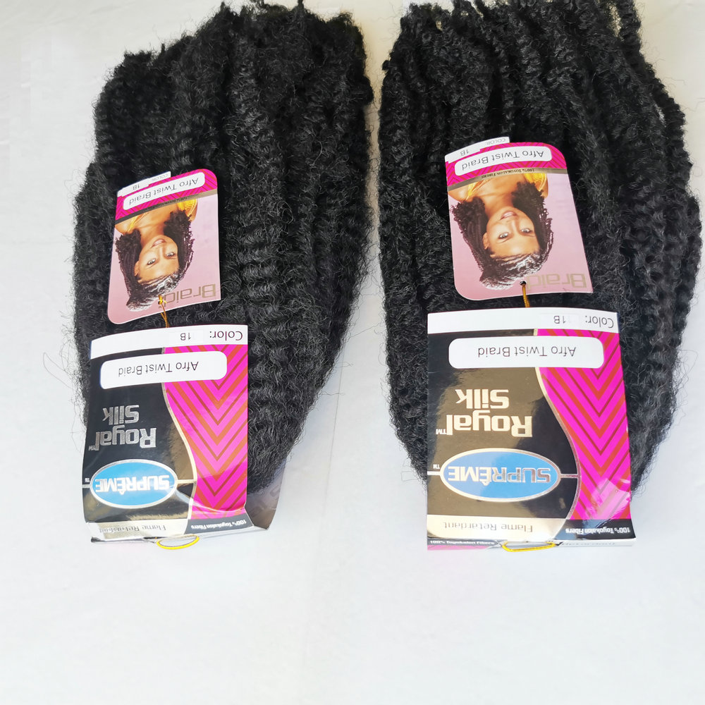 wholesale afro kinky bulk synthetic hair for dreadlocks twist and braiding hair