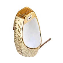 Mens Golden Luxury Flush Sensor Wall Mount Urinal
