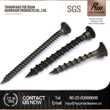 wall screws--hot selling black bugle head philips #2 wall screws manufacturer