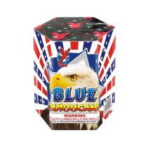 Blue hurricane Fireworks cake