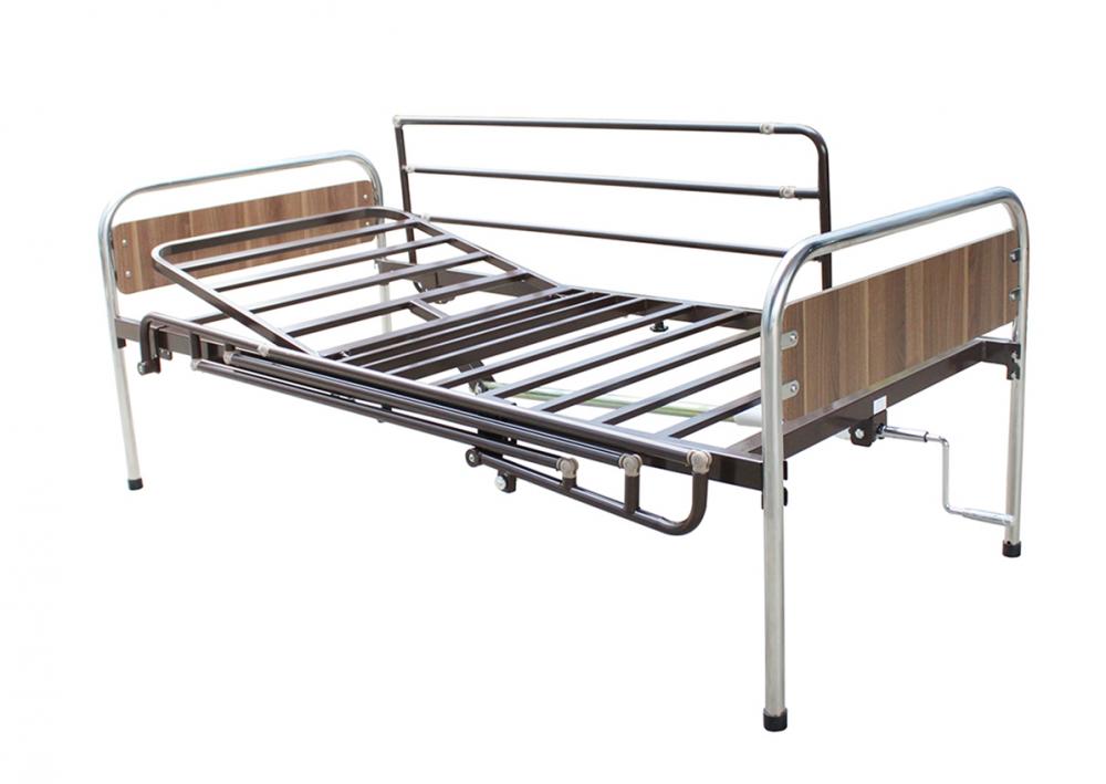 Rehabilitation Bed with Mechanical Back Section Adjustment