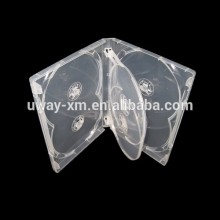 Super clear 22mm 6way multiply DVD case/22mm 6way dvd box