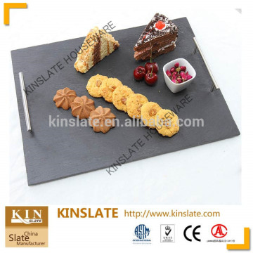 rectanglar shape slate stone serving tray