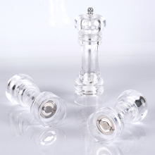 Acrylic manual pepper and salt mill ceramic grinder