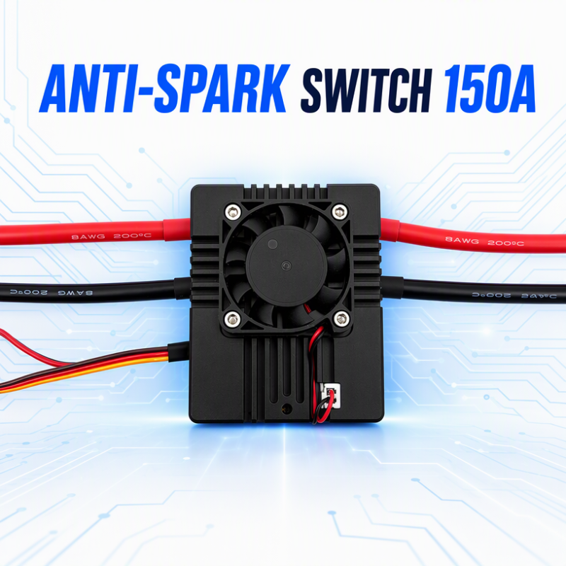 High Current Anti-spark Switch 150A for Electric Skateboard Electric Surfboard Electric Go-kart RC Cars Robot Max. 300A