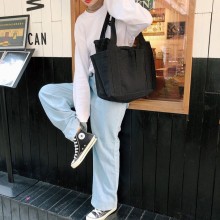 Custom Printed Blank Oversize Canvas Tote Shopping Bag