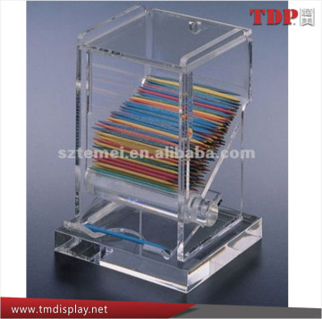 modern clear acrylic toothpick holder automatic toothpick dispenser acrylic toothpick dispenser