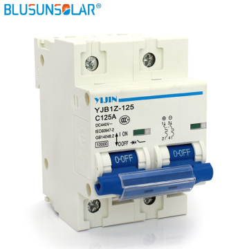 2p 125A DC440V MCB Solar Energy Photovoltaic PV Mini DC Circuit Breaker