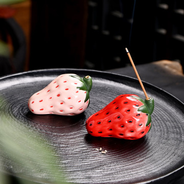 Strawberry Ceramic Incense Stick Holder