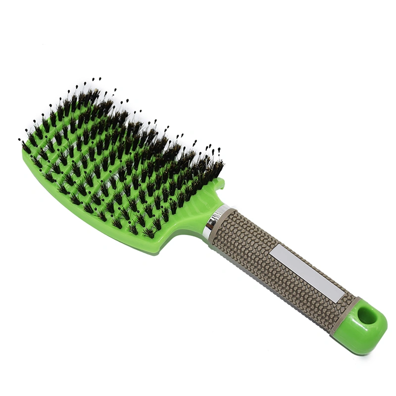 2021 Wholesale Salon Hairdressing Wooden Paddle Hair Brush Hair Extension Comb Plastic Hair Massage Brush
