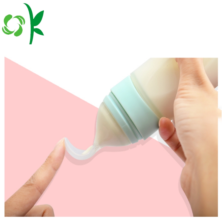 Silicone Bottle Baby Feeding Spoon Baby Squeeze Spoon