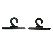 Custom Black Socks Packaging with Hanging Plastic Hook