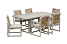 Elegant Aspen Aluminum Dining Set for Outdoor Living