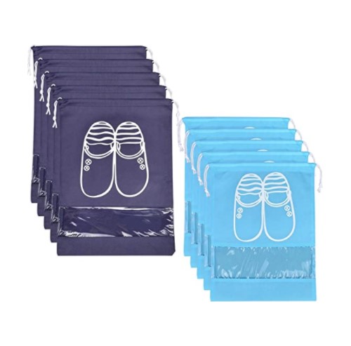 Clear Drawstring Bags Travel Shoe Pouch