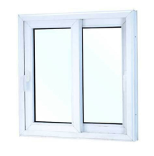 Double Tempered Low E Glass UPVC Vinyl Windows