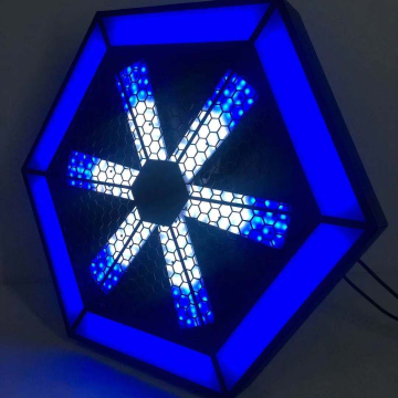 Infinite whirlwind LED fan light for stage decoration