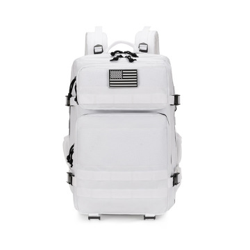 White Adventure Tactical Backpack for Active Outdoors