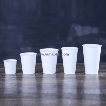 White Plain Paper Cup for Tea 8oz